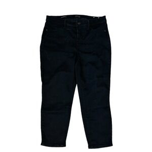 Talbots Womens Crop‎ Jeggings Petite Size 8P  Black Skinny Stretch Mid Rise